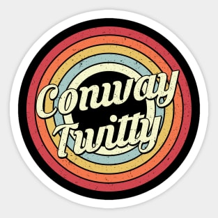 Conway Proud Name Retro Rainbow Tribute Sticker